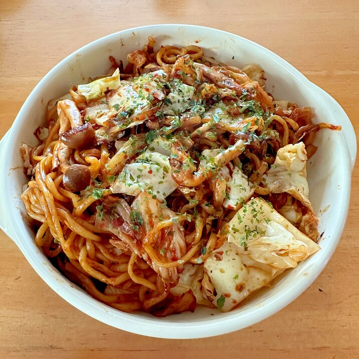 旨辛!キムチ焼きそば⋆⸜ ⚘ ⸝⋆